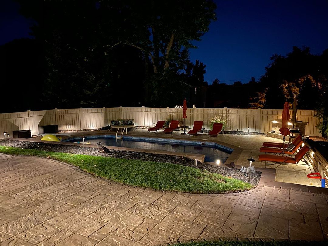 Visions Outdoor Lighting Lights and Landscapes New Jersey Backyard Audio Installation